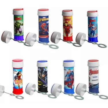 Imagem de Bolhas De Sabão Infantil Marvel Vs Dc Com Jogo Na Tampa