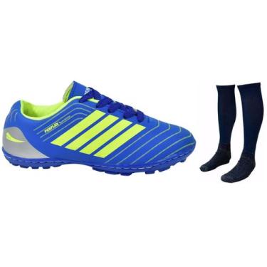 Imagem de Chuteira Society  Revolution Adulto Infantil com Meião - Perflex, Roya