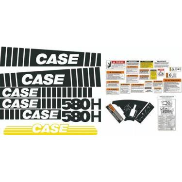 Imagem de Kit Adesivo Retroescavadeira Case 580h - SPTS