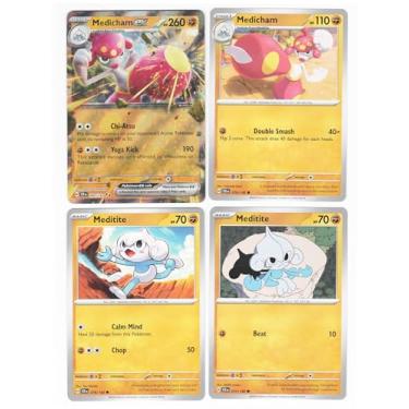 Imagem de Medicham ex 080/142 - Stellar Crown Pokemon Card Lot - 4 Card Set