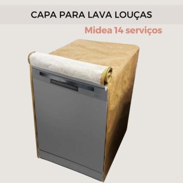 Imagem de Capa para lava louças midea 14 serviços impermeável flex - Capas Flex,