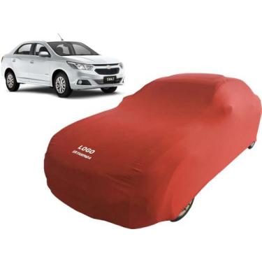 Imagem de Capa Para Cobrir Carro Chevrolet Cobalt Tecido Helanca - Mz, Vermelha