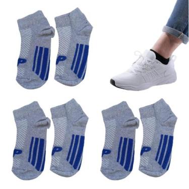 Imagem de Kit 05 Pares Meias Soquete Cano Curto Invisível Feminina Sapatilha Tra