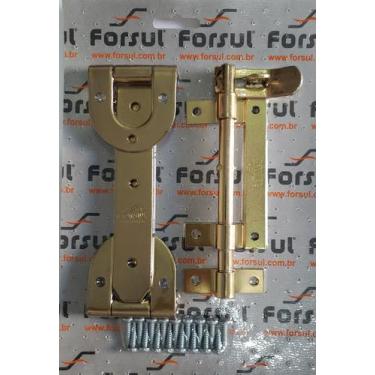 Imagem de Kit Para Portão Forsul (dobradiça Ferradura + Ferrolho) Dourado