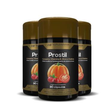 Imagem de 3x PROSTIL OLEO SEMENTE DE ABOBORA 30CAPS HF SUPLEMENTOS