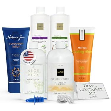 Imagem de Smuggs Jugs Kit de contrabando de álcool Cruise Garrafas de xampu vazias para esconder e beber bebidas - Frascos ocultos para bebidas alcoólicas 4 473 ml 2 227 g Rum Runners para navio de cruzeiro