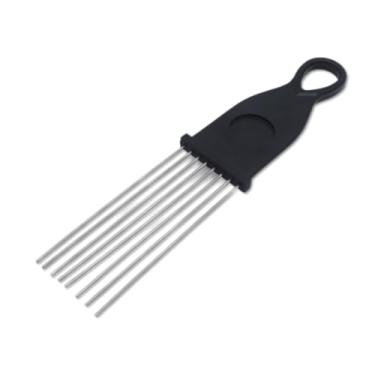 Imagem de CashBeat Raspador Guiro de 20,3 cm, cabo de 2,6 cm de largura, substituição de acessório de percussão latina, estilo pente com 8 hastes de aço para vários instrumentos