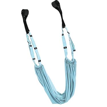 Imagem de Correia de Maca de Perna, Cinta Aérea Elástica Forte Capacidade de Rolamento Dobrável Flexibilidade Treinador Equipamento de Alongamento para Exercício e Flexibilidade (Tamanho