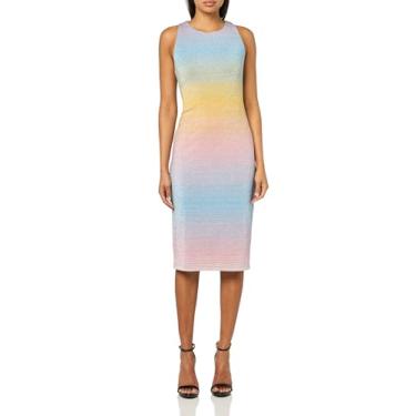 Imagem de PAIGE Vestido feminino canelado Zoelle - Preto brilhante, Brilho Borgonha, GG