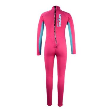 Imagem de Roupa de mergulho infantil para meninas e meninos - Roupa de mergulho de corpo inteiro de 2 mm para água fria, proteção UV e conforto - Roupa de mergulho infantil para natação e mergulho (K141F-9-10)