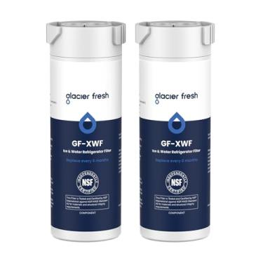 Imagem de GLACIER FRESH Filtro de água de substituição XWF para geladeira GE XWF pacote com 2 (não XWFE)