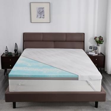 Imagem de Colchão de colchão firme, tamanho Queen, colchão de 7,6 cm com capa de seda gelada, gel refrescante premium + bambu de alta densidade, suporte de espuma viscoelástica para colchão firme a extra firme