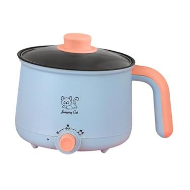 Imagem de ＫＬＫＣＭＳ Panela elétrica, panela elétrica, panela elétrica doméstica, 1,8 L, multifuncional, antiaderente, macarrão, fogão para massas, ovos, sopa, macarrão,