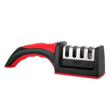 Imagem de Amolador Afiador De Facas Adaga 3 Em 1 Profissional - AMOLA 3 EM 1