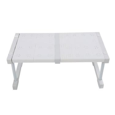 Imagem de Armário De Armazenamento Prateleira Rack, Expansível Aço Carbono ABS PP Armário Prateleira Versátil Armazenamento Organizador Poupança De Espaço para Cozinha (Comprimento 37-48