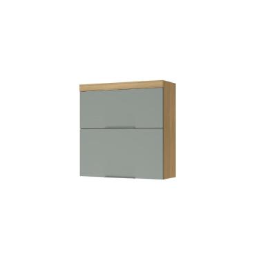Imagem de Armário Aéreo 80cm 2 Portas 100 MDF Marquesa Nesher