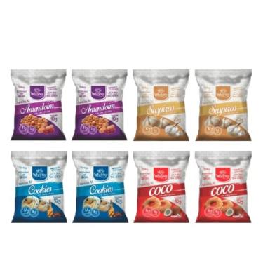 Imagem de Biscoitos Sortidos Fit Com Whey Protein Wheyviv 45g (8 Un) (Kit 6)