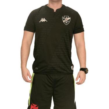 Imagem de Camisa Vasco Jogo 3 Masculina 24/25 Black Original Torcedor - Kappa, P