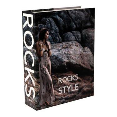 Imagem de Caixa Livro Rocks 26x20x7cm - Atual Conceito, Colorido