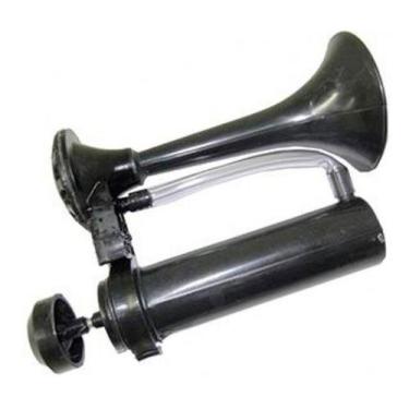 Imagem de Buzina Mini Manual Araponga Preta 17 CM - Di-Fabian