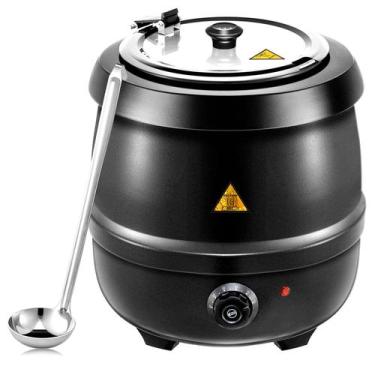 Imagem de Aquecedor de Sopa Elétrico Suclain - 10,5L, 2 Unidades, com Conchas de