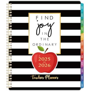 Imagem de Teacher Planner 2022-2023 - Weekly & Monthly Lesson Plan Book, July 2022 - June 2023, 8" x 10", Academic Planner with Twin-Wire Binding for Teachers - Apple