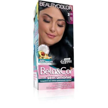 Imagem de Coloração Bela&Cor Sem Amônia - 2.11 Preto Azulado