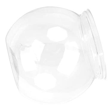 Imagem de Fish Transparent Plastic Impact Resnt Plastic N Fish Bowl para Deskshelf Fish Bowlish S e Áries (Mini)