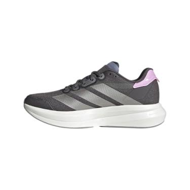Imagem de adidas Tênis de corrida feminino Duramo Speed 2, Cinza Strata/Champagne Metallic/Bliss Lilac, 42