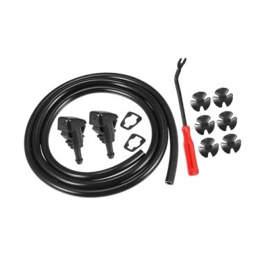 Imagem de REPAIROCK 12 peças de kit de jato de jato de spray de limpador de para-brisa dianteiro 5113049AA para Chrysler 300C 04-10, para Chrysler 300C Touring 2004-2010 para Dodge Charger 2005-2010 peças de