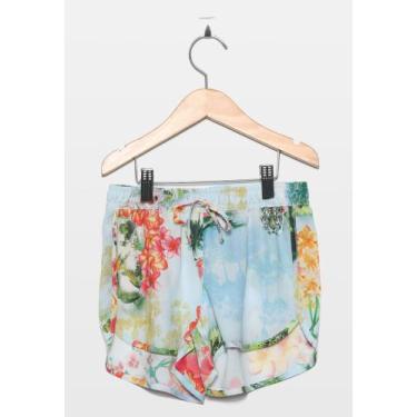 Imagem de Shorts Infantil Floral - Laureh, Vermelho floral, 06