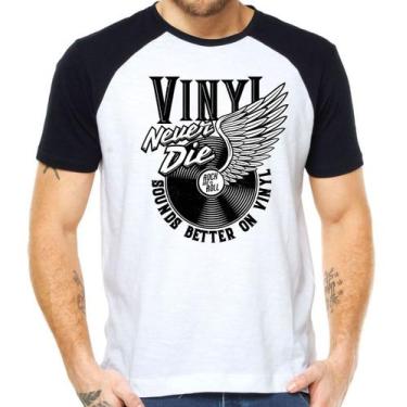 Imagem de Camiseta vinyl never dies camisa música disco de vinil - Mago das Cami