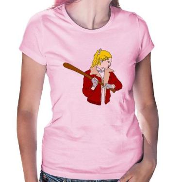 Imagem de Baby Look Baseball Girl - Foca na Moda, Rosa bebê, GGG