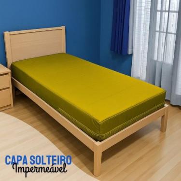 Imagem de Capa Colchao Solteiro Impermeavel Varias Medidas - Coloridas - Miranda