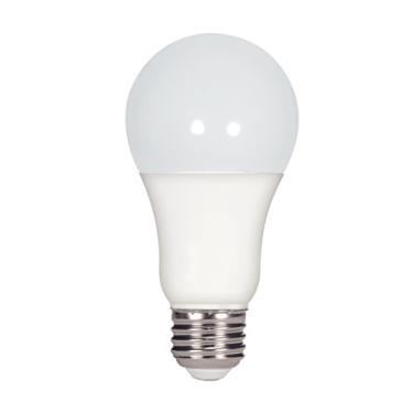 Imagem de Satco S28786 Lâmpada de LED A19 de 15,5 watts, branco quente, 3000 K, 1600 lúmens, base média E26