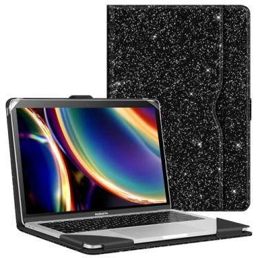 Imagem de Fintie Capa para MacBook Air 13.6 A3240 A3113 A2681 M4 M3 M2, Air 13 A2337 (M1)/A2179/A1932, MacBook Pro 13 A2338 (M2 M1) / A2251 / A2288 9 / A2 159 / A1989 / A1706 / A1708, GlitterBlack