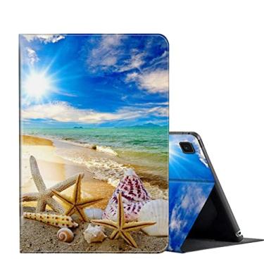 Imagem de Capa para Galaxy Tab A7 Lite, para tablet Samsung Tab A7 Lite de 8,7 polegadas 2021 (SM-T220/T225/T227), capa dobrável de couro sintético com suporte para Samsung Galaxy Tab A7 Lite - lindas conchas