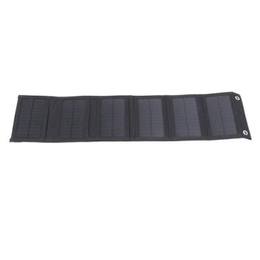 Imagem de Kit de Painel Solar Dobrável de 15w, Banco de Energia Solar Portátil à Prova de água Com Saída USB de 5V para Comprimidos de Comprimido de Camping de Camping Suprimentos de