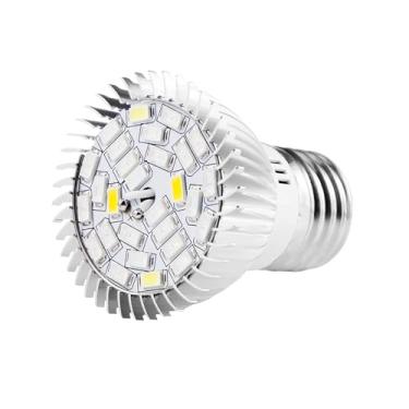 Imagem de Lâmpada de Cultivo de Plantas, Vasos Suculentos de Espectro Completo Lâmpada Lâmpada E27 Lâmpada para Plantas Internas Flores Estufa Estufa (28LEDS)