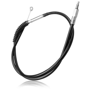 Imagem de Cabo de embreagem de 55 polegadas para Harley Sportster XL 883 1200 modelos Sportster 1986-2020, cabo de motocicleta trançado de aço inoxidável de 140 cm