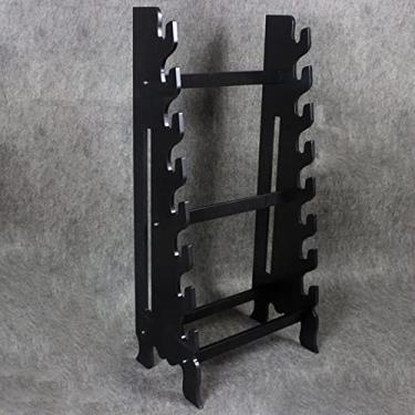 Imagem de Suporte de espada suporte de exibição de espadas, suporte para facas integrado de madeira de 6/8/10 andares, suporte grande ajustável de várias camadas, suporte para katana para armazenar várias