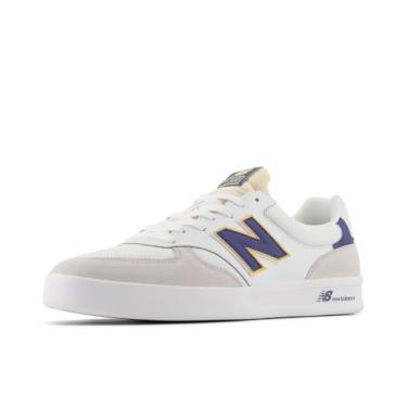 Imagem de New Balance Tênis masculino Ct300 V3, Branco/Cinza Matéria/Clementine, 9.5 Wide