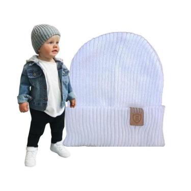 Imagem de Touca De Frio Gorro Bebê Infantil Beanie Boina menino Unissex preto va