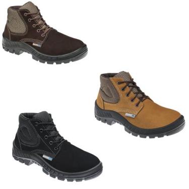 Imagem de Bota De Segurança Couro Nobuck Para Trabalho Marluvas 50B26, Preto, 46