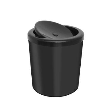 Imagem de Lixeira Com Tampa Basculante Para Banheiro Cozinha 5litros Haus - Preta