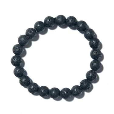 Imagem de Pulseira Bolinha Lava Vulcânica ou Lava Rock Natural 8mm