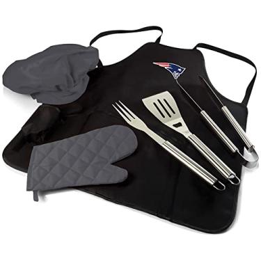 Imagem de PICNIC TIME Conjunto de avental de churrasco New England Patriots