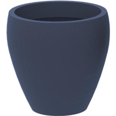 Imagem de Vaso Redondo De Polietileno Rústico Japi Grafite