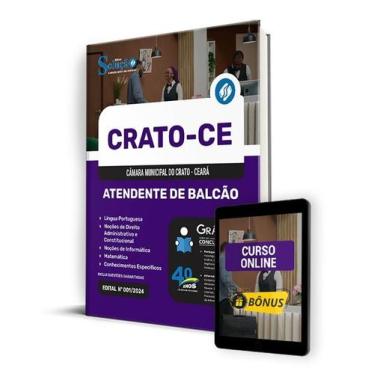 Imagem de Apostila Câmara do Crato - CE 2024 - Atendente de Balcão