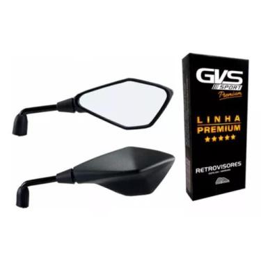 Imagem de Retrovisor Par Gvs Premium Modelo Kawasaki Z400 Haste Longa 90 Lente C